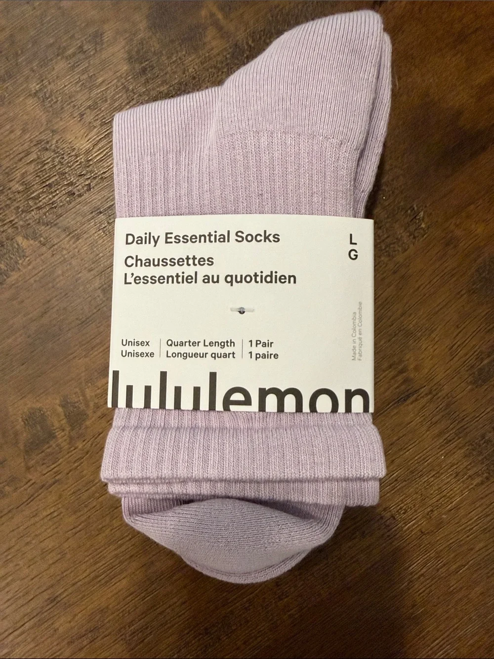 lululemon athletica Daily Essential Quarter Socks - Lavender woman’s large